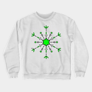 Inspirational MANDALA T-SHIRT STAR-GREEN Crewneck Sweatshirt